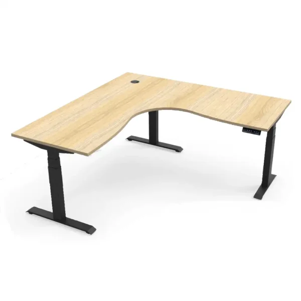 Elevate Electric Height Adjustable L-Shape Workstation Standard