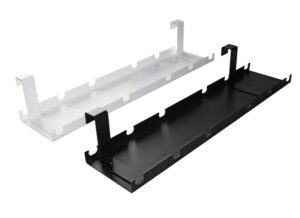 cable organising tray for Elevate sit stand electric rising corner desk