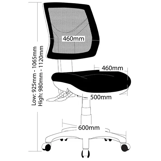 Rio Medium Mesh Back Task Chair - Image 4