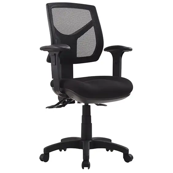 RIO-Medium Back Mesh Chair with Arms